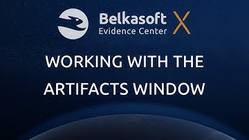 Working with the Artifacts window