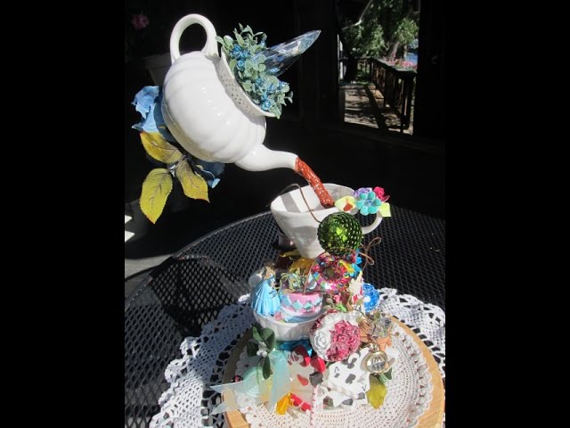 Platinum Brand Events, LLC - Floating tea cups! Alice in wonderland  inspired centerpieces.