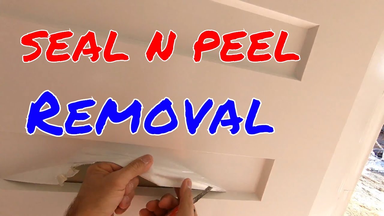 Seal n Peel removal for glass protection used in painting doors YouTube
