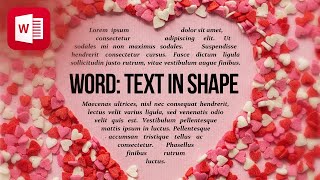 Text in Shape ❤️ in Microsoft Word screenshot 3