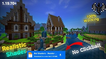 🔥 BSL Shader for Minecraft Pe 1.19+ Render Dragon [ 1.19.70+ Support 🤩 ]