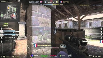 EnVyUs KennyS 1v3 clutch with NOSCOPE vs EZSkins at Dreamhack Open London