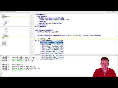 Ionic Mobile Apps | S1P26 | Showing the Joke on the phone