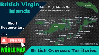 British Virgin Islands on World Map, Map of British Virgin Island, British Overseas Territory