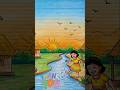 EASY DRAWING FOR KIDS 🎨✨ | SIMPLE VILLAGE DRAWING FOR KIDS 🏡🌈