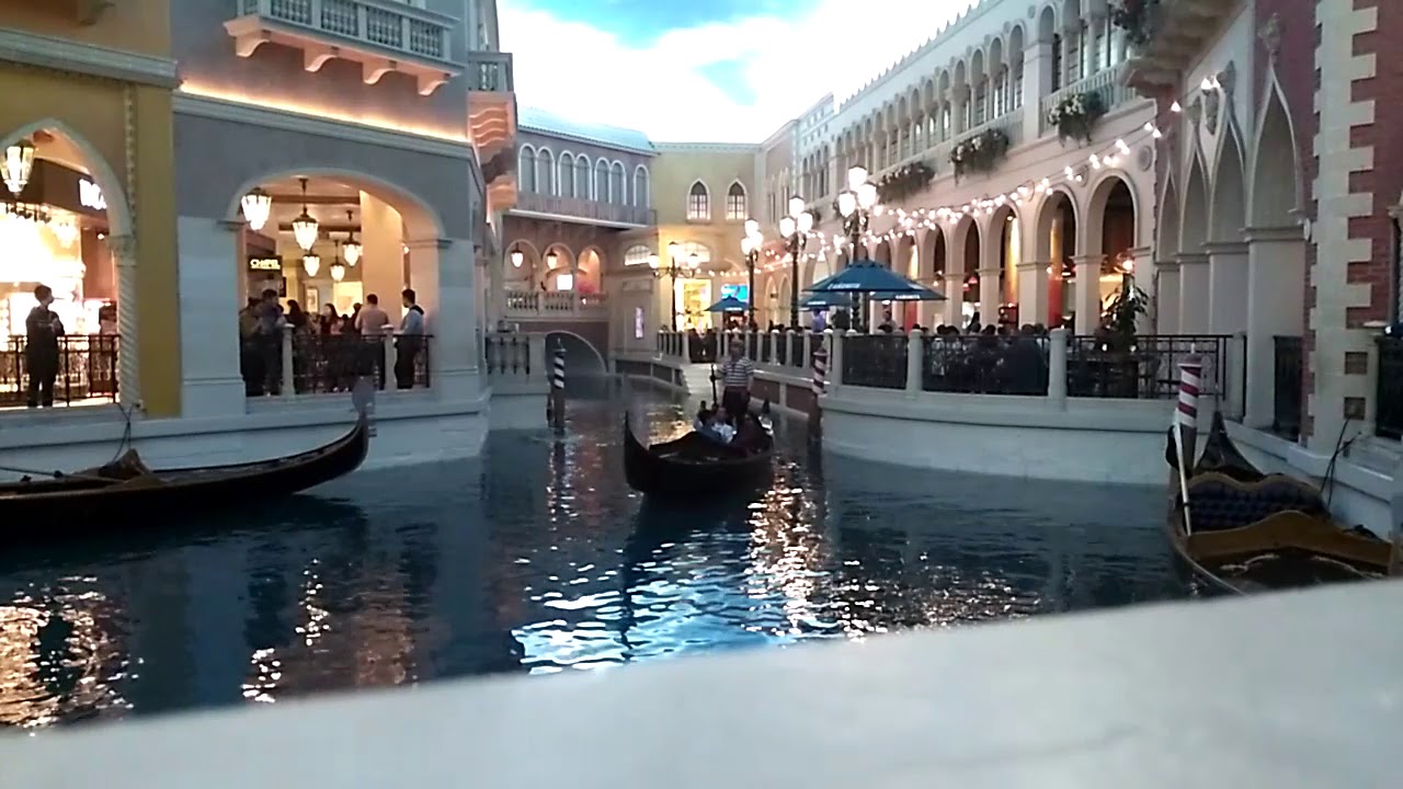 Las Vegas Venice canal boat ride north end YouTube