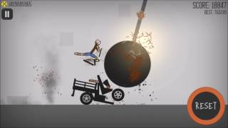 Stickman Dismounting Gameplay Part 1 - Stickman Game by Android HD Gameplay screenshot 3