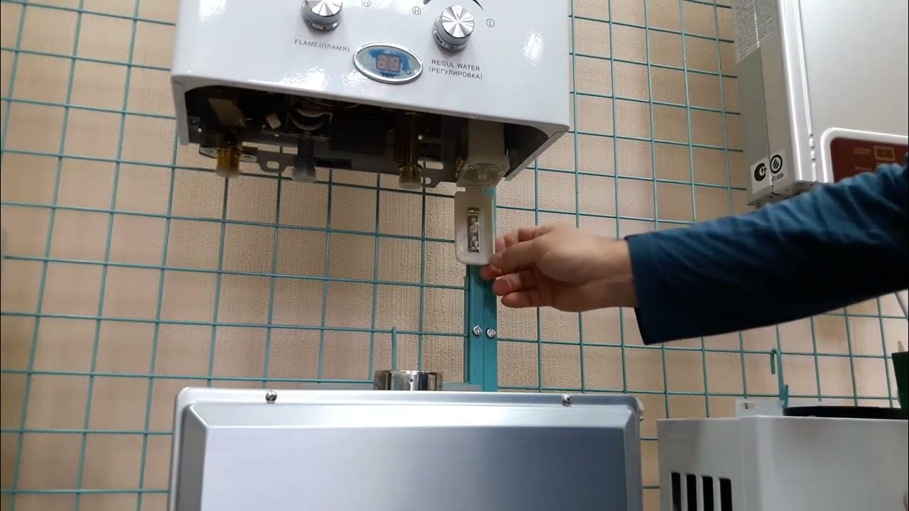 Как заменить батарейки в газовой колонке?