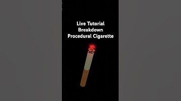 Procedural Cigarette Breakdown - #Blender #geometrynodes #cgi #vfx