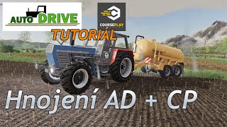 AutoDRIVE + COURSEPlay: Nastavení automatického hnojení pole močkou - tutoriál CZ - FS 19