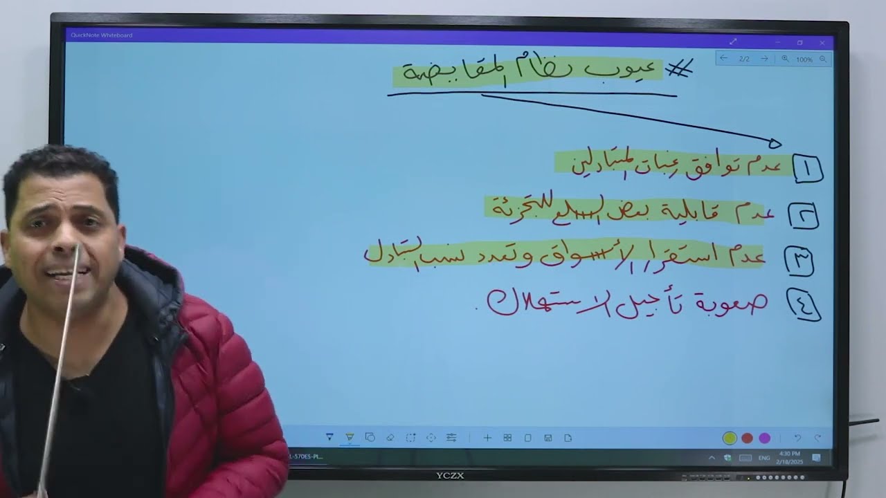 المحاضره الاولى نقود وبنوك مع دكتور شمس الروبي