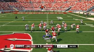 NCAA Football 14: Ohio State at Wisconsin (First Half and Halftime)