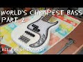 World's Cheapest Bass part 2 - Installing Seymour Duncan pickups and making a new pickguard.