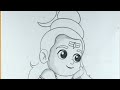 Lord Shiv  || cute baby Mahadev drawing video