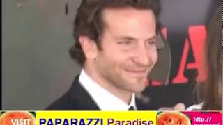 BRADLEY COOPER arrives at premiere in a tank