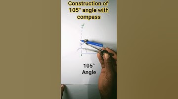 How to draw 105° angle with compass#shorts#viralshorts#ytshorts#yt trend shorts#RB knowledge explore