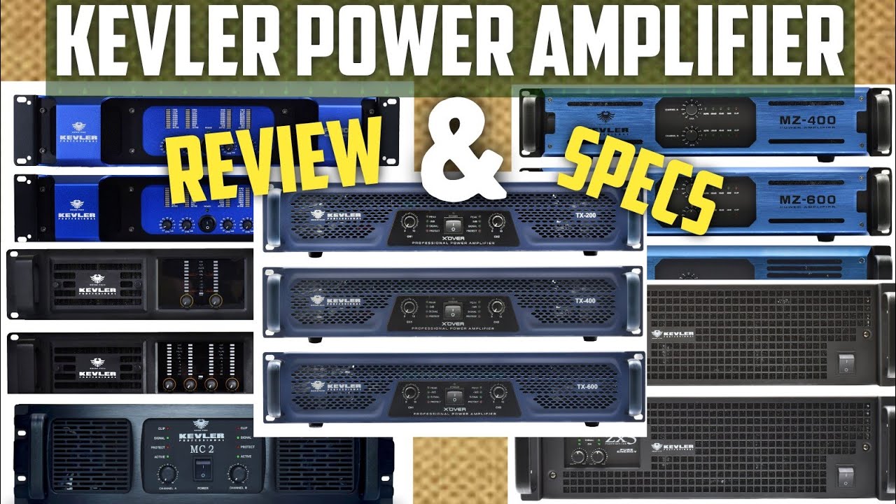 KEVLER Power Amplifier Review and Specs. Basic Sound Set up. YouTube