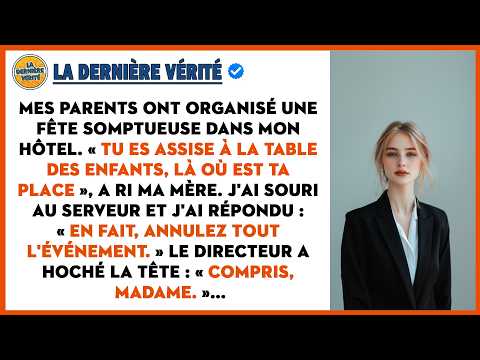 Maman A Ri : « Tu Es Assise À La Table Des Enfants », J'ai Répondu : « En Fait, J'ai Annulé Tout...