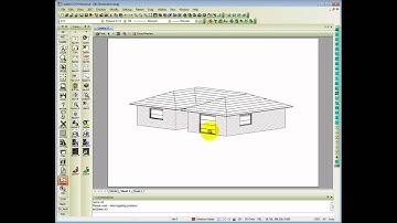 Hidden Line Print Mode in Caddie AEC Architecture .dwg software