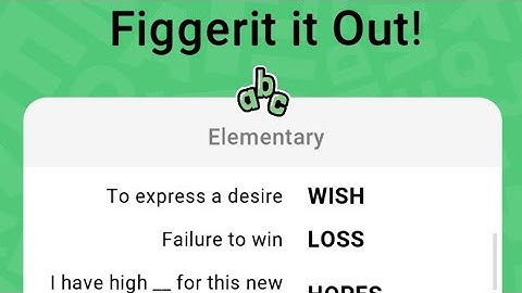 #figgerits Elementary Level 4 | Puzzle Walkthrough #puzzle