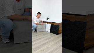 Новый стильный экран под ванну в цвете дцб и черном алюминиевом каркасе🔥 Как вам идея для ванной?