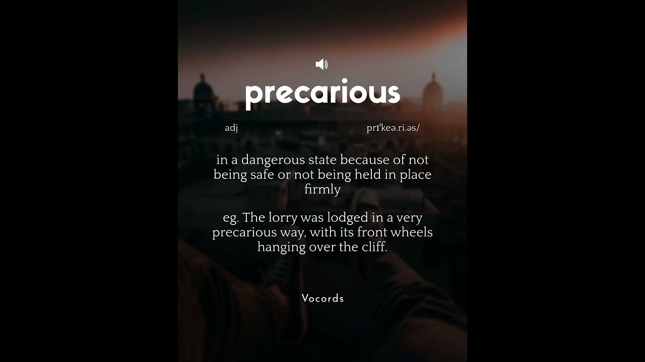 Synonyms : Dangerous, Delicate, Dicey.