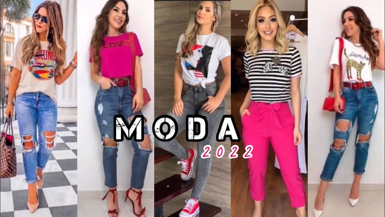 TENDENCIAS DE MODA 2022 | COMBINACIONES DE ROPA DE MODA MUJER OUTFITS 2022 - YouTube