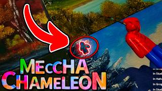 meccha chameleon but we hide in BOB ROSS PAINTINGS
