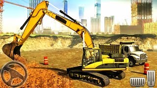 Excavator Construction Crane - Road Machine Simulator 2019 - Android GamePlay screenshot 2