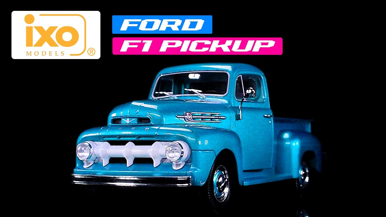 1952 Ford F1 Pickup Truck Blue Metallic 1/24 Diecast Model by IXO