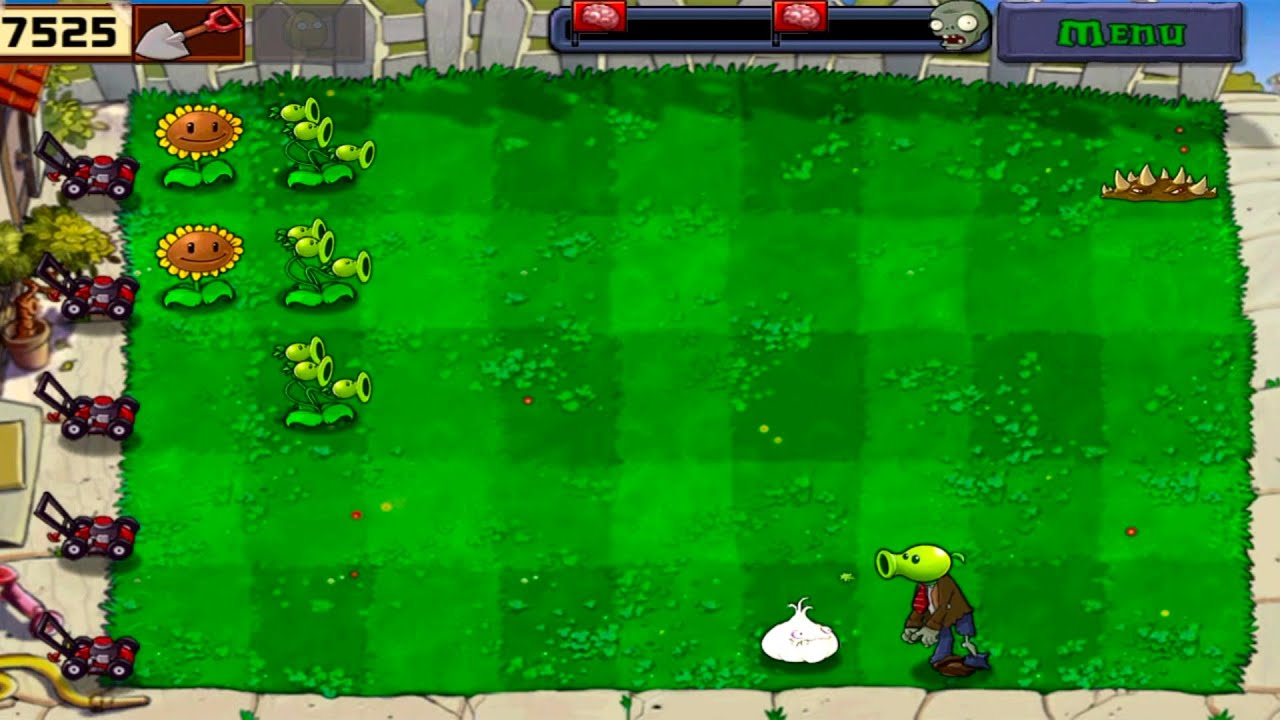 Plants vs zombie 1 (Mini Games Zombotany YouTube