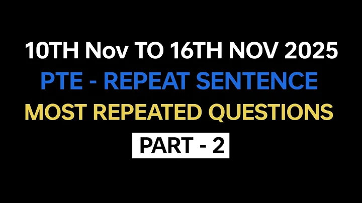 PTE Repeat Sentence (Part-2) Nov Exam Prediction | PTE Repeat Sentence Prediction 2025 #pte  thumbnail