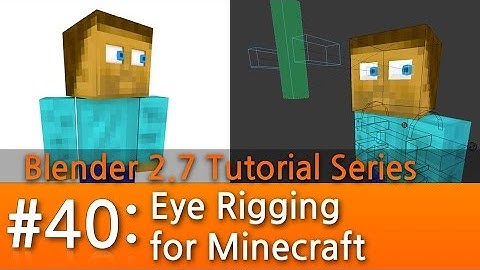 Blender 2.7 Tutorial #40 : Eye Rigging for Minecraft #b3d