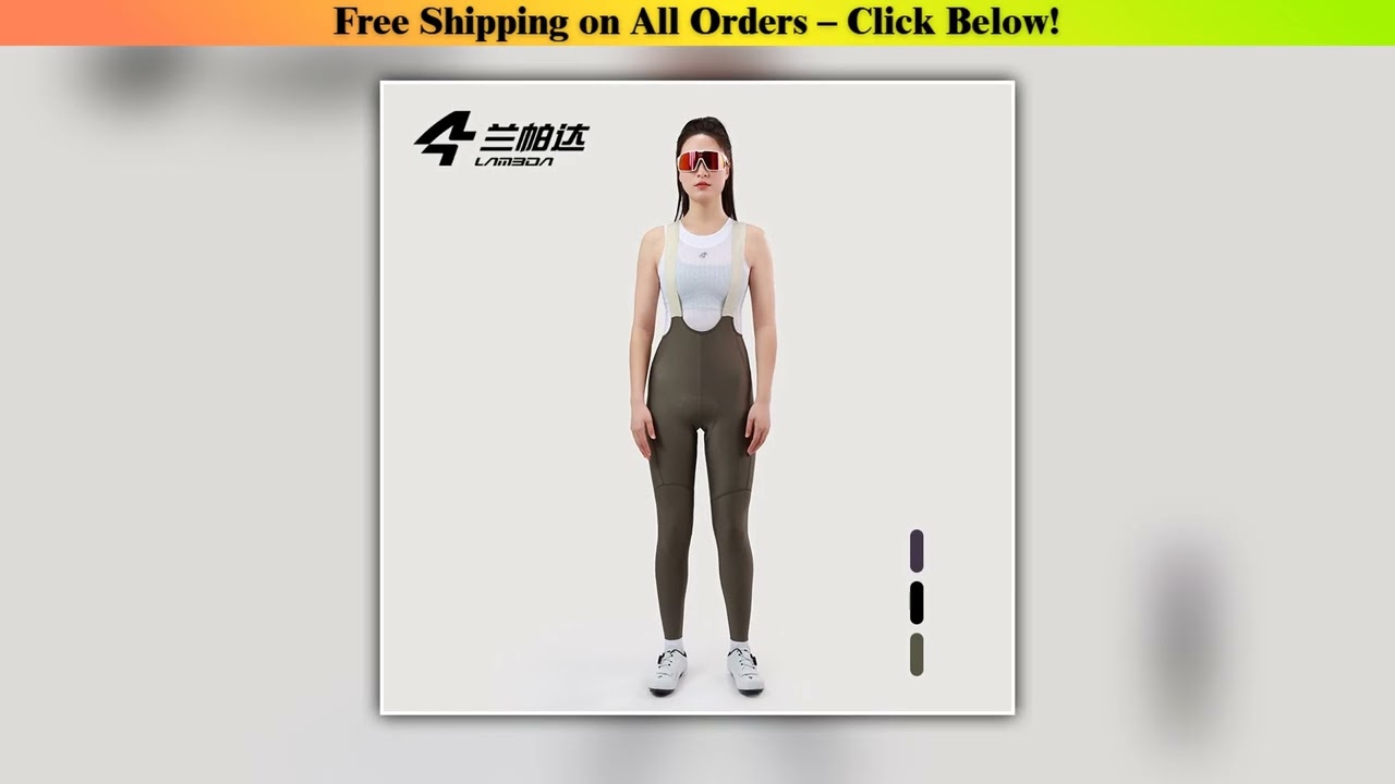 Lameda Women's Cycling Bib Pants Upf50+ High Elasticity Comfort Bicycle Clothing With Pocket