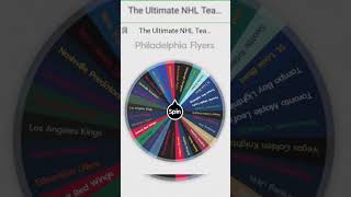 Who's the ultimate NHL team? spin the wheel