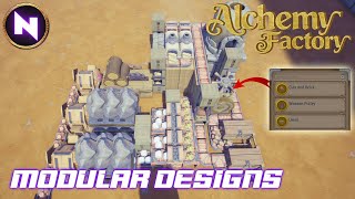 Experimenting with MODULAR DESIGNS for CLAY & BRICKS in Alchemy Factory | 02 | Lets Play