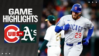 Cubs vs. A's Game Highlights (3/31/25) | MLB Highlights