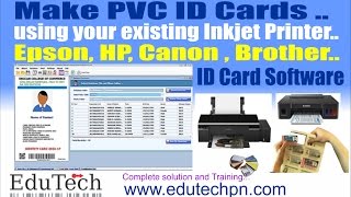 Epson , Canon ID Card Software India 
