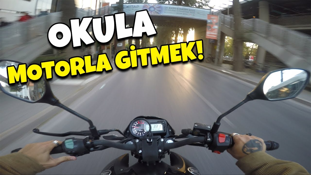 OKULA MOTORLA GİTTİM | MONDİAL 125 DRİFT L