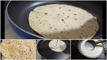 WITHOUT KNEADING, WITHOUT DOUGH, WITHOUT ROLLING MAKE WHEAT FLOUR CHAPATI (ROTI)