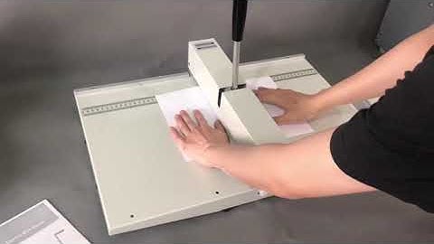 Manual paper creasing & perforating machine