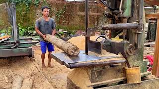 Modal kecil untung besar,,,! Penggergajian kayu jati kampung diproses bahan usok 4×6cm