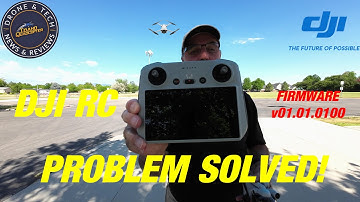 The DJI RC - App Crash Issues Are Resolved - The DJI Mini 3 Pro Firmware Update v01.01.0100