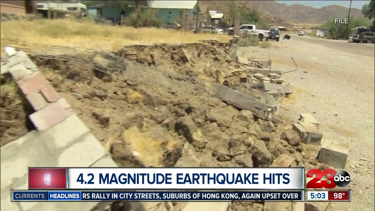 Earthquake: Magnitude 4.3 quake shakes near Ridgecrest, Calif.