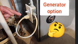 backup FURNACE PLUG - simple wiring for when the power goes out. *generator plug*