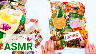 Collage ASMR, Fashion Travel Quotes Nature, No Talking, Soft Paper Sounds, Green Orange screenshot 3
