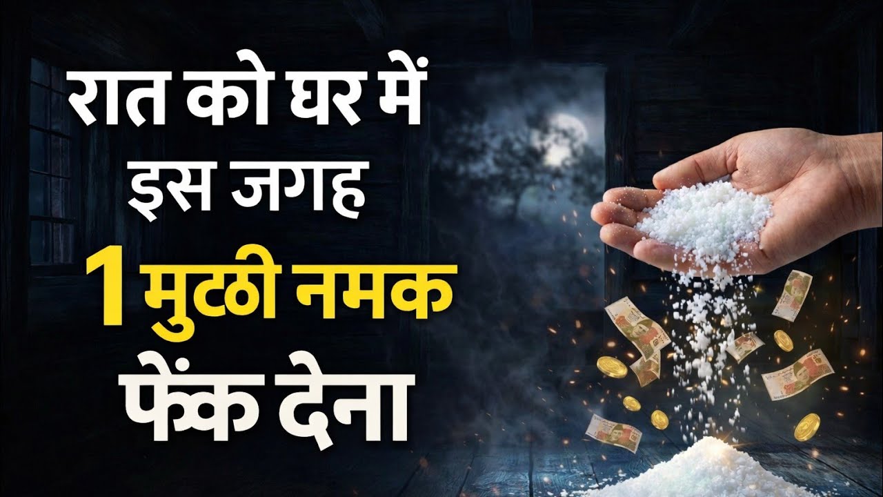 रात को घर मे इस जगह 1 मुट्ठी नमक फेंक देना | Wazifa in Hindi 
