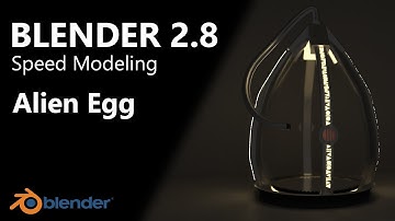 Blender 2.8 - Speed Modeling - Alien Egg