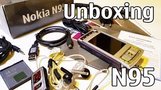 Nokia N95 Purple Unboxing 4K with all original accessories Nseries RM-159 review