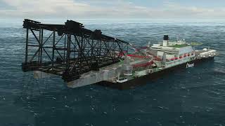 Pioneering Spirit jacket installation (animation)